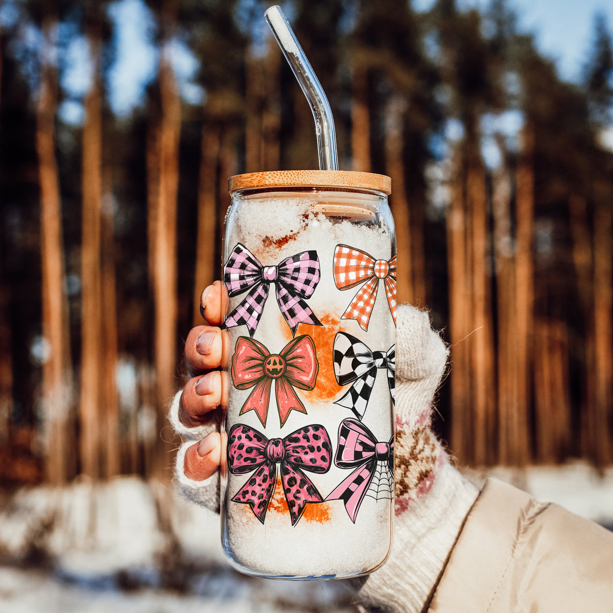 Feminine halloween decor
Romantic fall drinkware
Soft girl autumn tumbler
Bow aesthetic fall decor
Coquette kitchen accessories