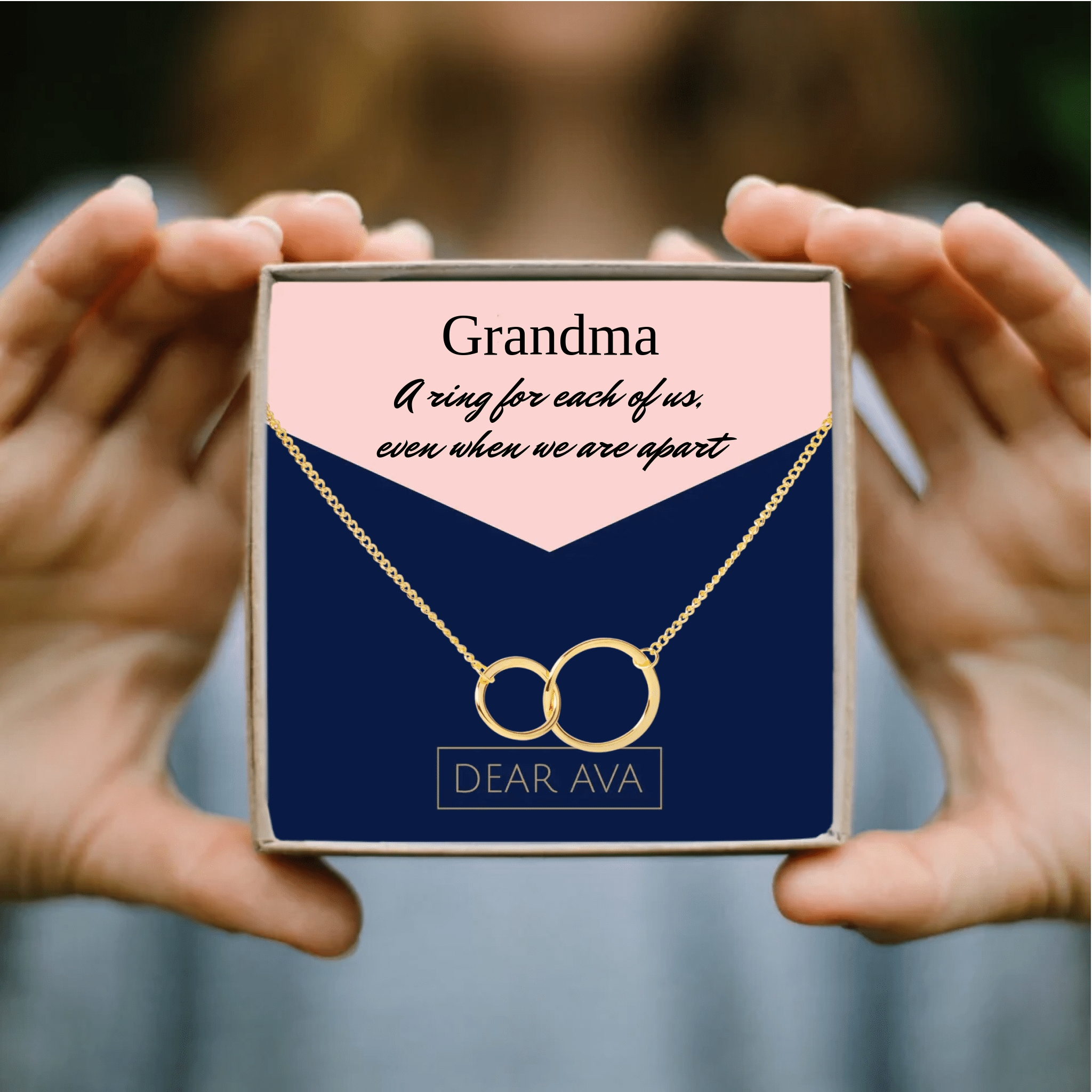 Custom Mother's Day Gift Necklace and Card Bundle
