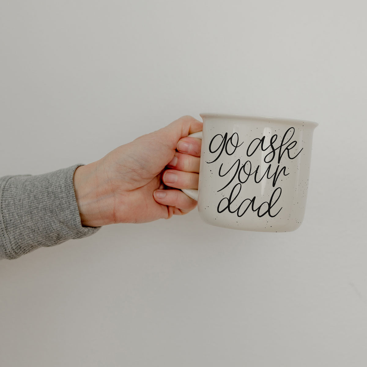 go ask your dad mug on colorful background
funny mom life quote coffee mug
gift idea for mom who handles all the questions
ceramic mom mug with go ask your dad saying
go ask your dad mug for stay at home moms
go ask your dad mug for working moms
cute neutral mom coffee cup with script text
aesthetic lifestyle photo with go ask your dad mug