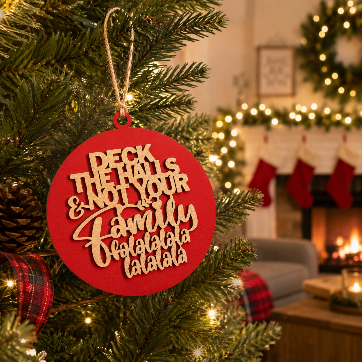 Christmas gift for coworker • Christmas gift for best friend • Holiday party gift • Farmhouse holiday décor • Funny Christmas décor • Rustic holiday decorations • Personalized style Christmas ornaments • Christmas keepsake ornament •