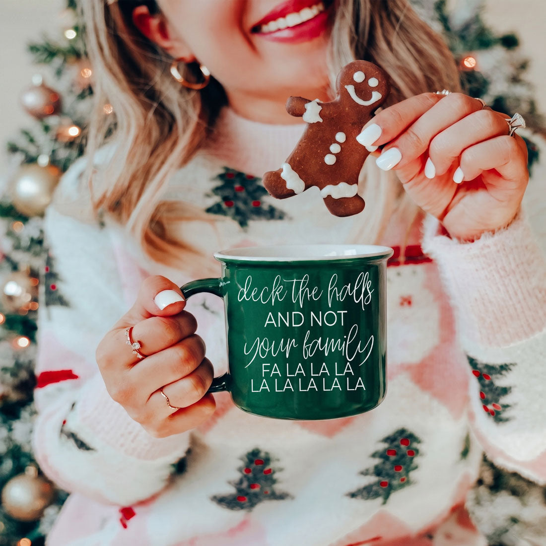 unique holiday gift idea for coffee and cocoa lovers
funny mug for people who love Christmas but not drama
cute festive coffee cup for Christmas decorating
cozy green winter coffee cup
green Christmas coffee bar accessory
festive green mug for cocoa
holiday green ceramic cup