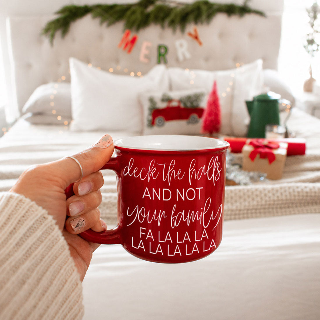 Christmas coffee cup for moms
relatable holiday mom life gift
holiday stress funny coffee mug
surviving Christmas with family mug
funny mug for holiday hosting
Christmas hostess humor gift
Christmas kitchen humor decor
holiday entertaining coffee mug
Christmas family reunion funny mug