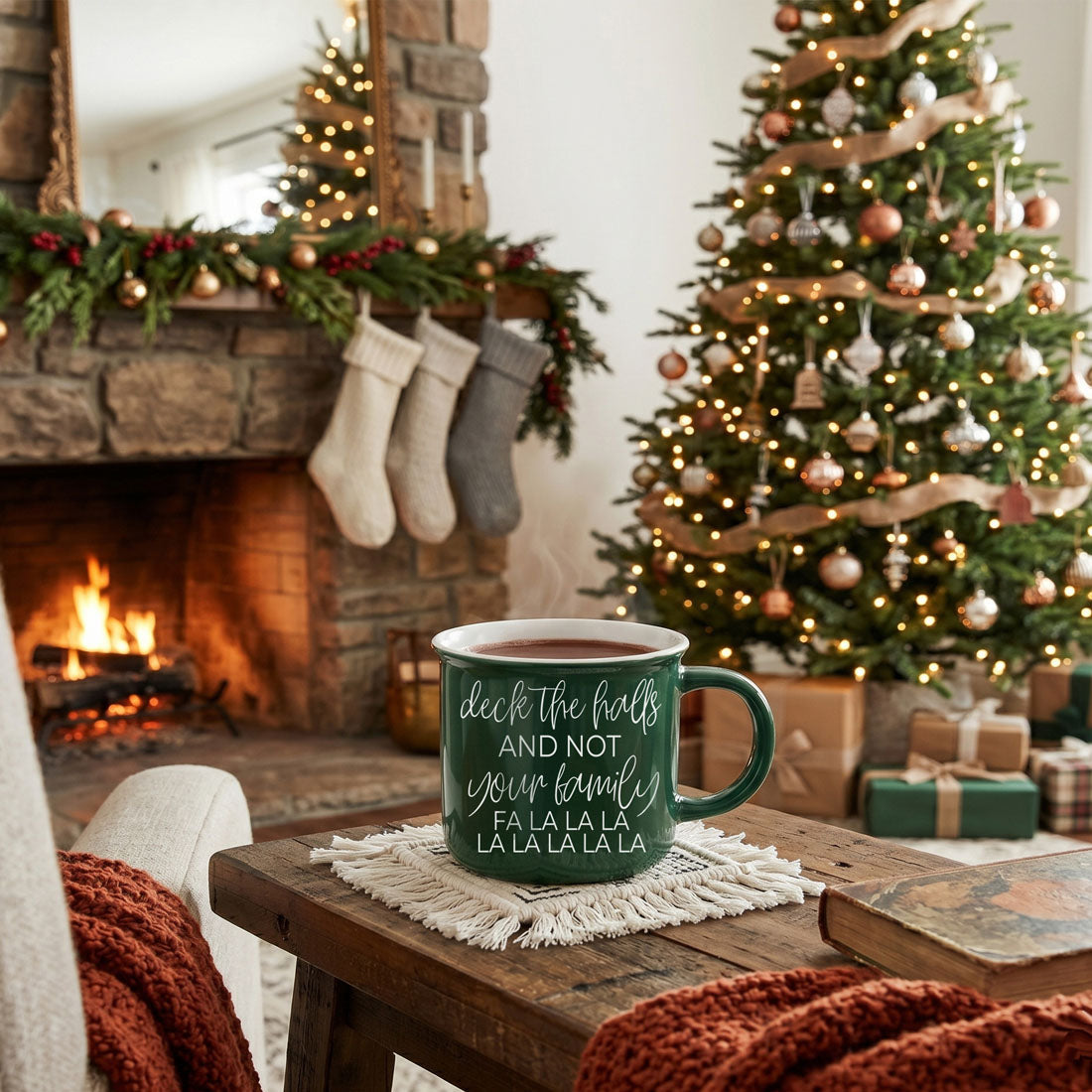 unique Christmas mug gift for women who love humor
funny holiday coffee mug for Secret Santa exchange
Christmas morning coffee mug with hilarious quote
red and green Christmas mugs for holiday decorating