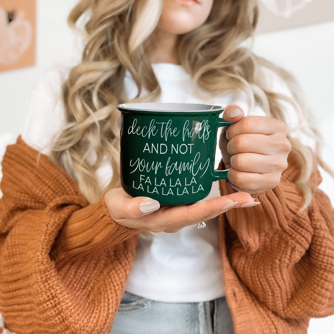 Deck the halls and not your family Christmas mug
Funny Christmas ceramic coffee mug
Sarcastic holiday coffee cup
Funny Christmas mug for adults
Red Christmas coffee mug with funny quote
Green Christmas ceramic coffee cup
Funny holiday mug gift idea
Christmas coffee mug for cozy winter mornings at home
unique holiday gift idea for coffee and cocoa lovers
funny mug for people who love Christmas but not drama