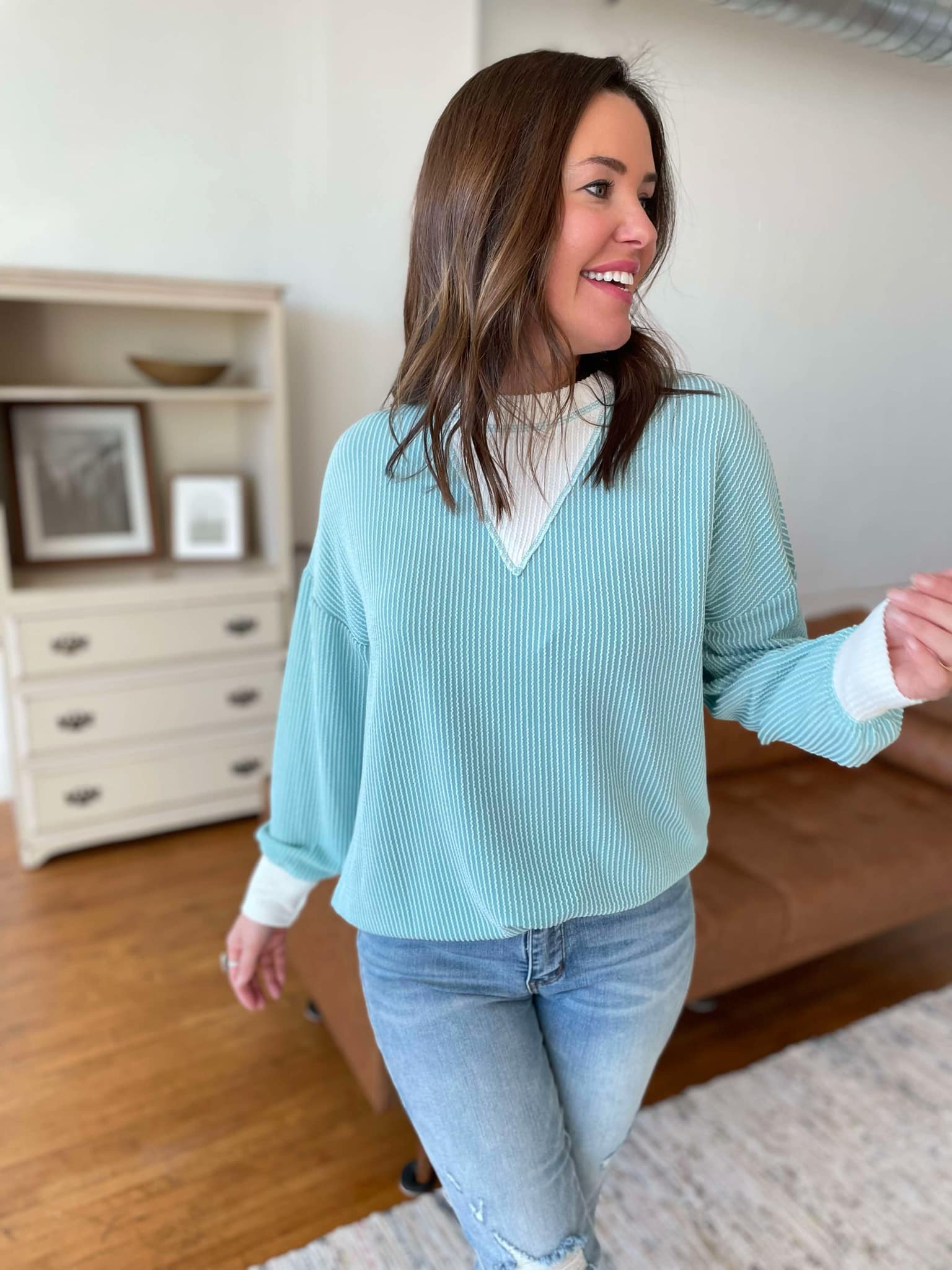 Taking It In Stride Corded Top in Two Colors