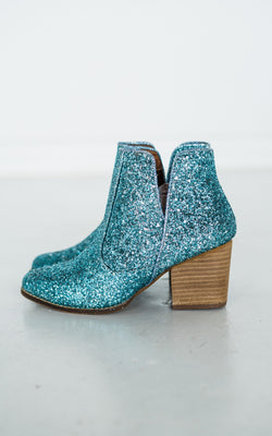 Fiera Booties in Blue - Rural Haze