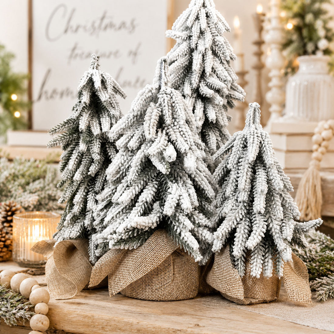 Snow Christmas Trees NEW