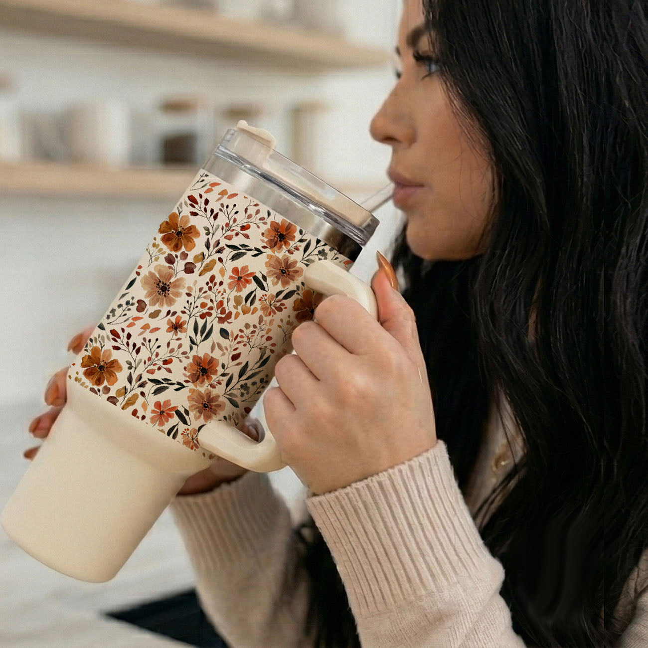 cute fall floral tumbler for women
autumn flower cup with handle and straw
neutral floral pumpkin spice tumbler
fall wildflower aesthetic tumbler
cozy floral iced coffee cup
large autumn floral travel mug
fall botanical tumbler aesthetic
neutral cottagecore tumbler cup
warm floral autumn drinkware
trendy floral fall coffee tumbler