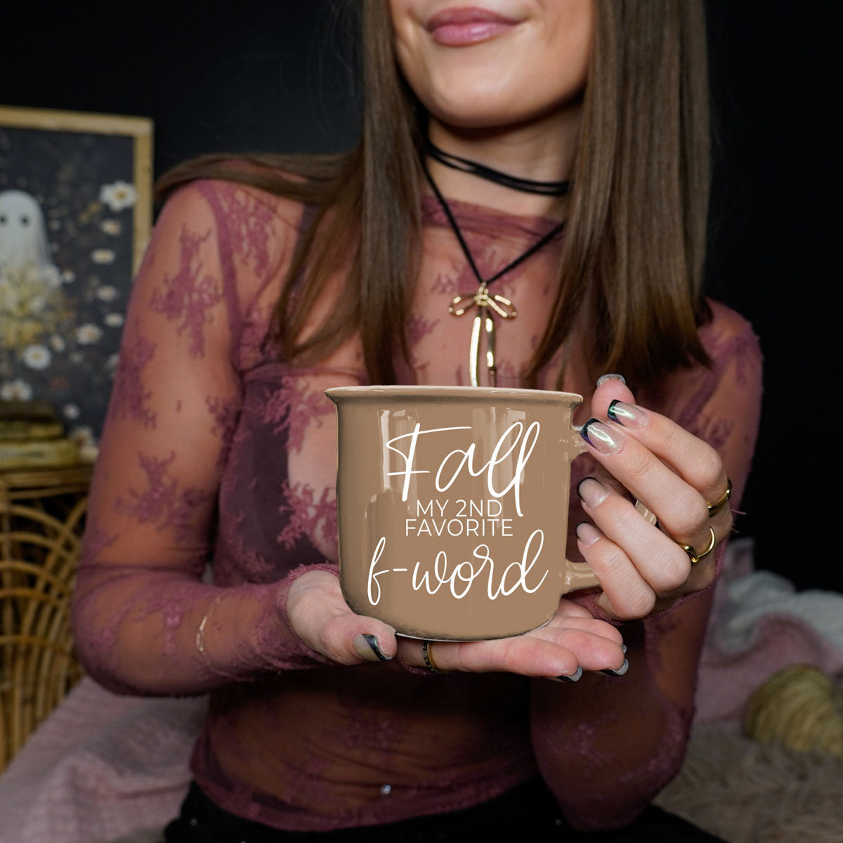 cute fall gift ideas for coffee and tea lovers
personalized autumn drinkware for her
funny fall wine glasses and coffee mugs
fall f word mug held in hands lifestyle photo
funny fall mug gift for best friend
fall kitchen decor coffee mug with joke
sarcastic pumpkin spice mug for cozy season
fall is my 2nd favorite f word mug closeup
