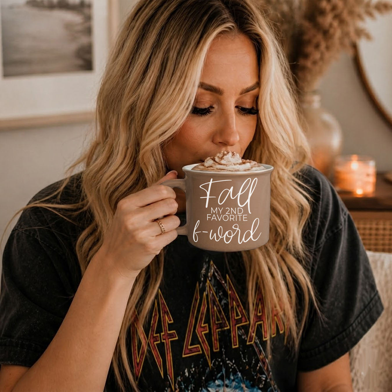 autumn coffee mug with edgy adult humor phrase
instagram fall flatlay with funny quote coffee mug
cozy fall beverage mug next to book and blanket
funny fall coffee cup for halloween movie nights
bold fall script mug for september and october mornings
cheeky fall kitchen mug perfect for coffee bar styling