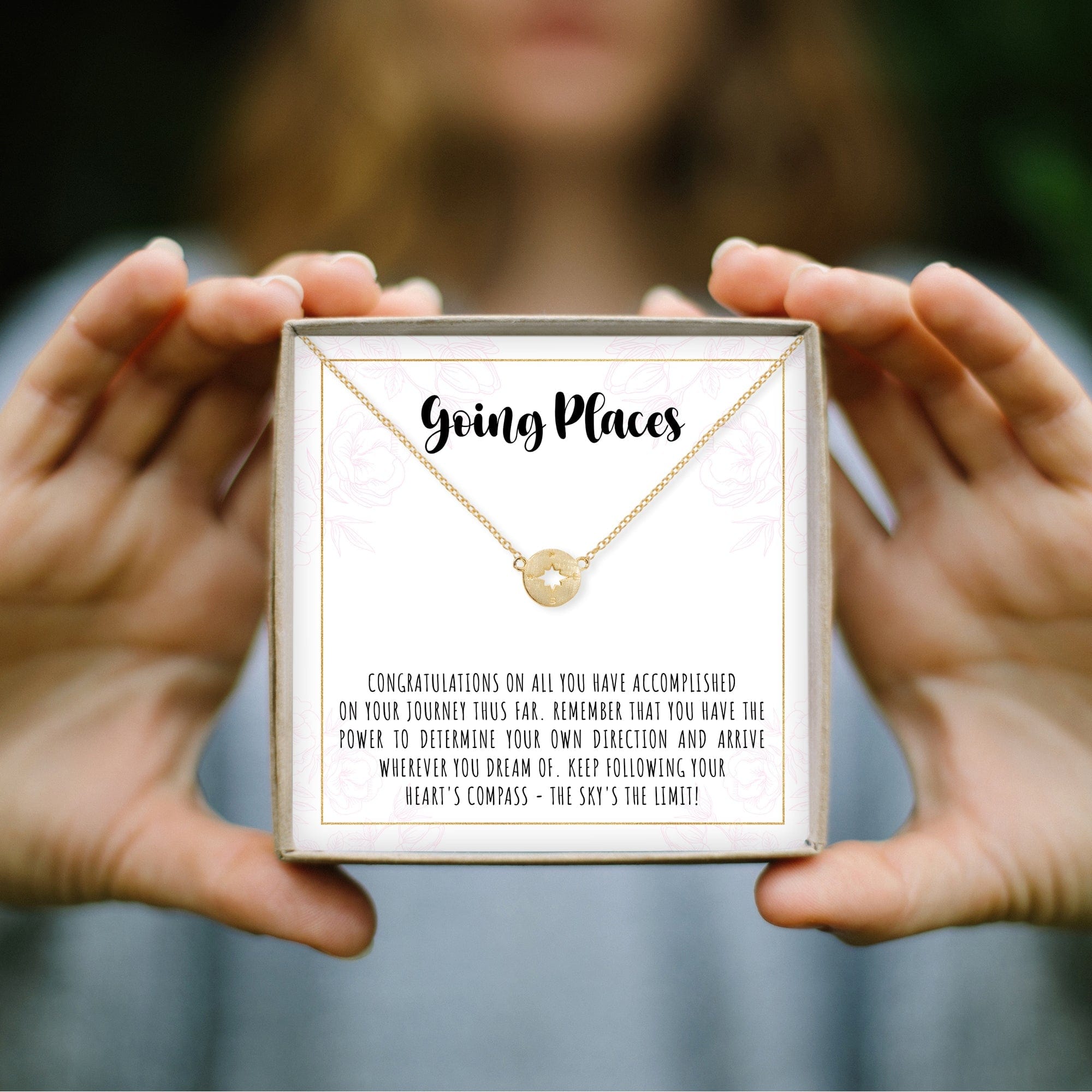 Graduation Compass Necklace