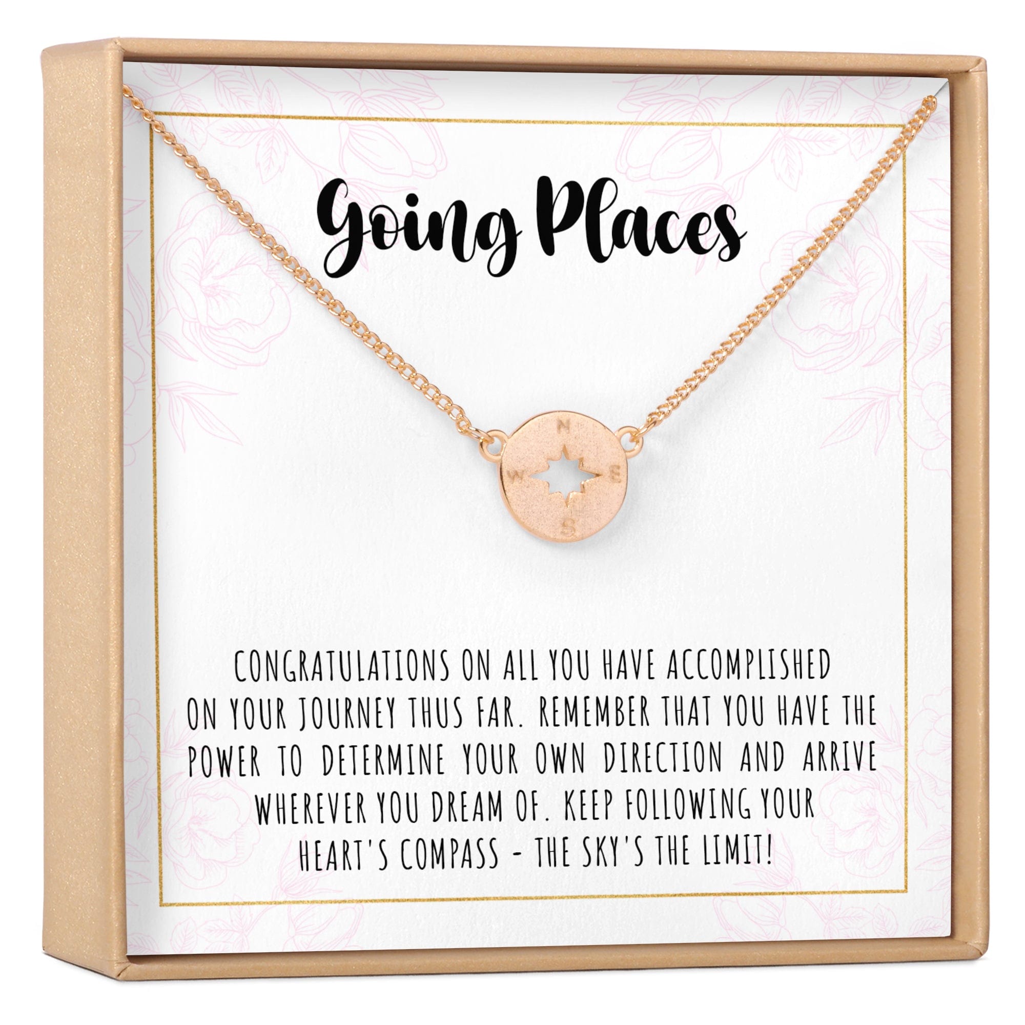 Graduation Compass Necklace