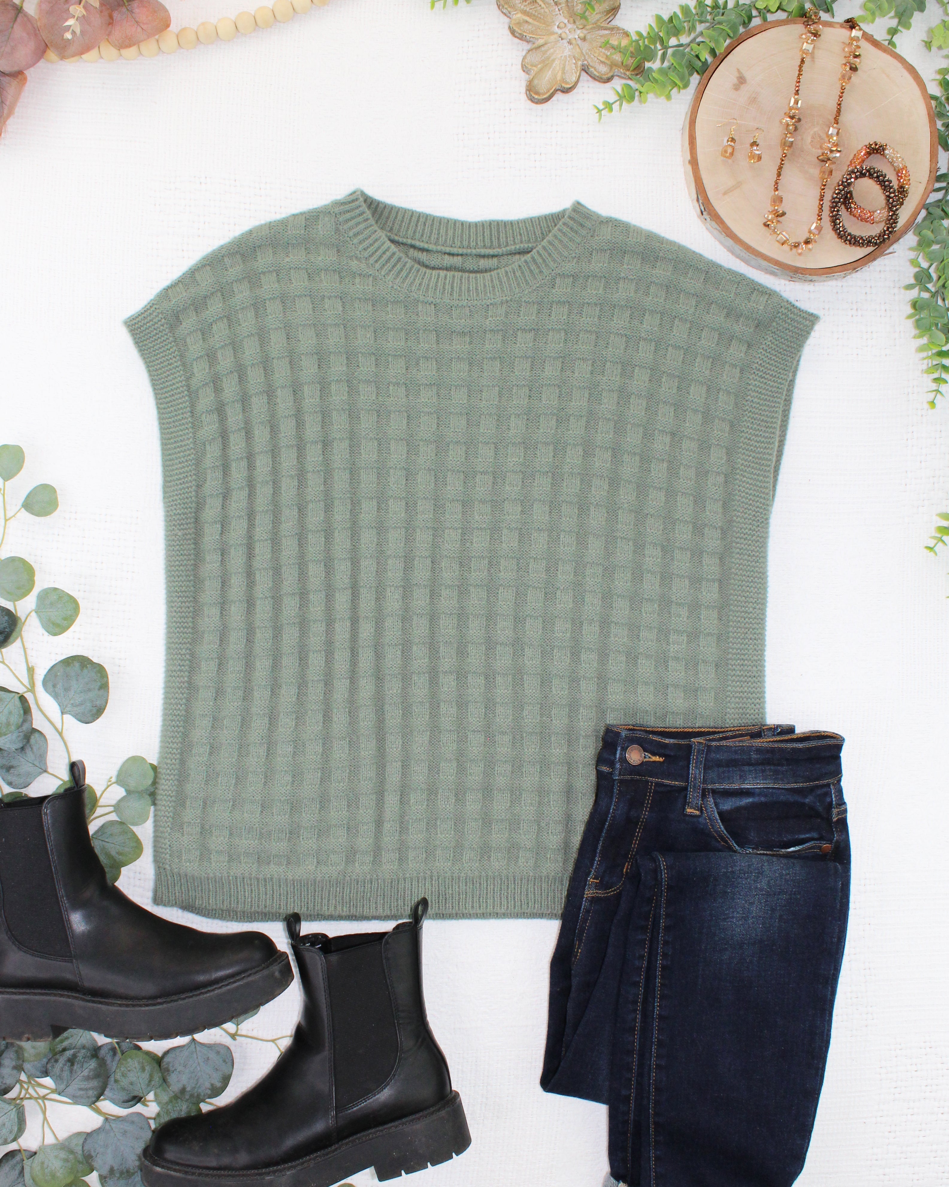 Kelly Knitted Top - Sage