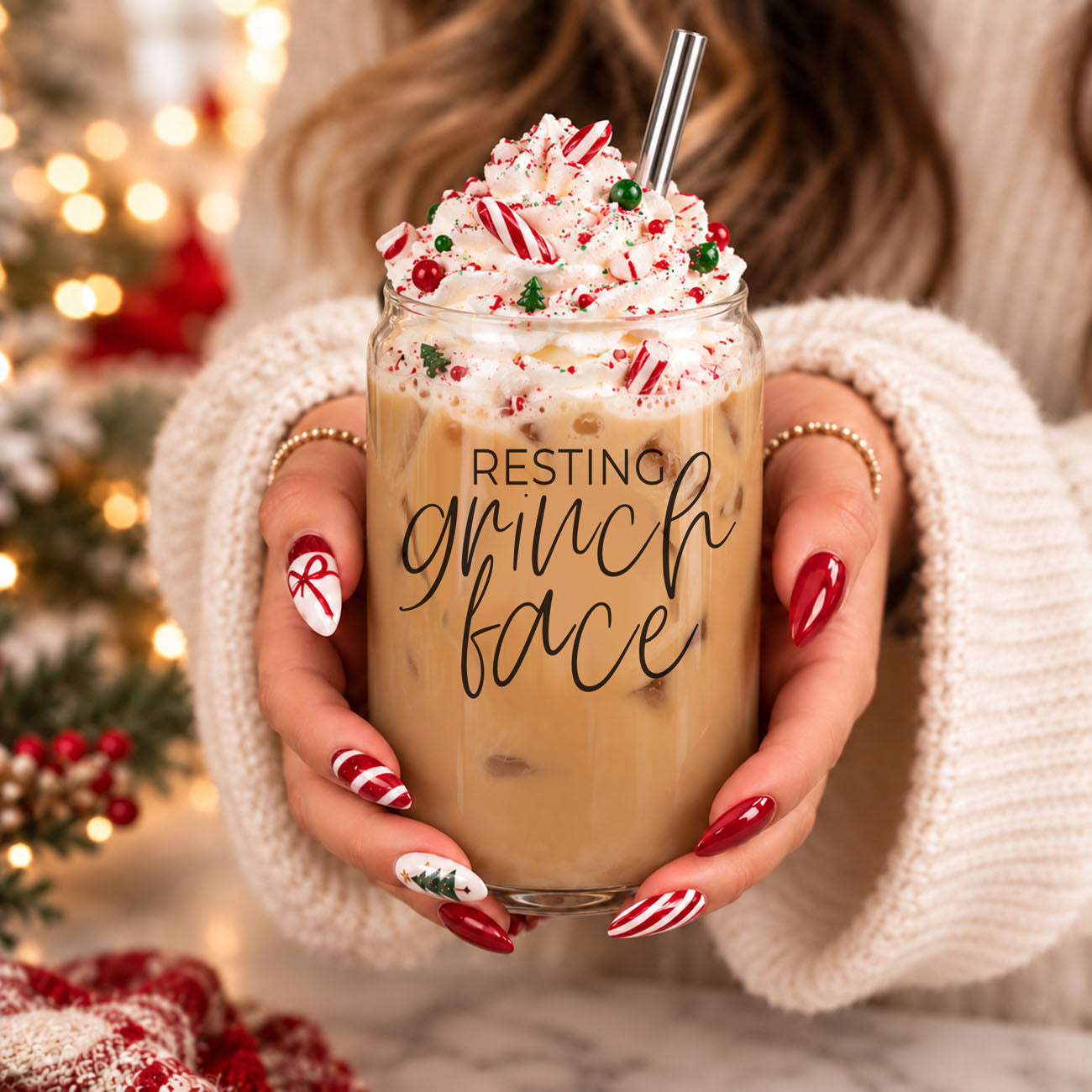 Grinch Face Set Cup