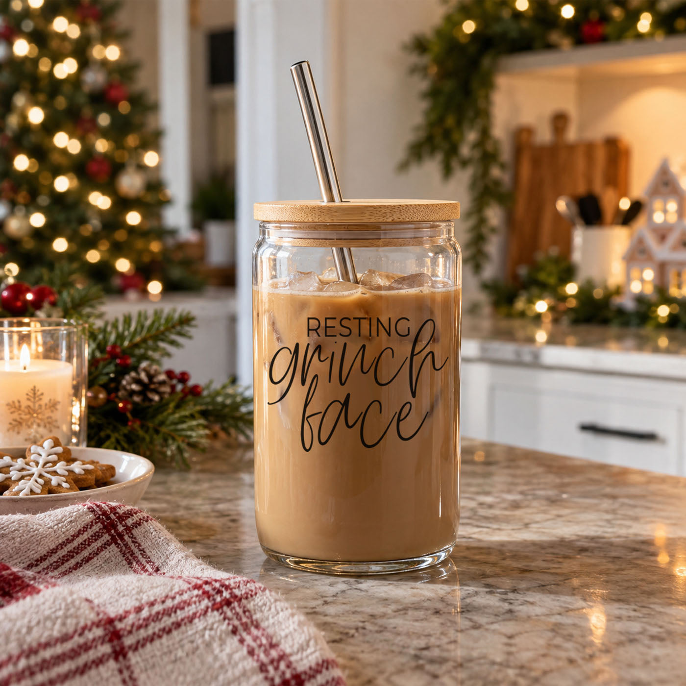 Grinch Face Set Cup