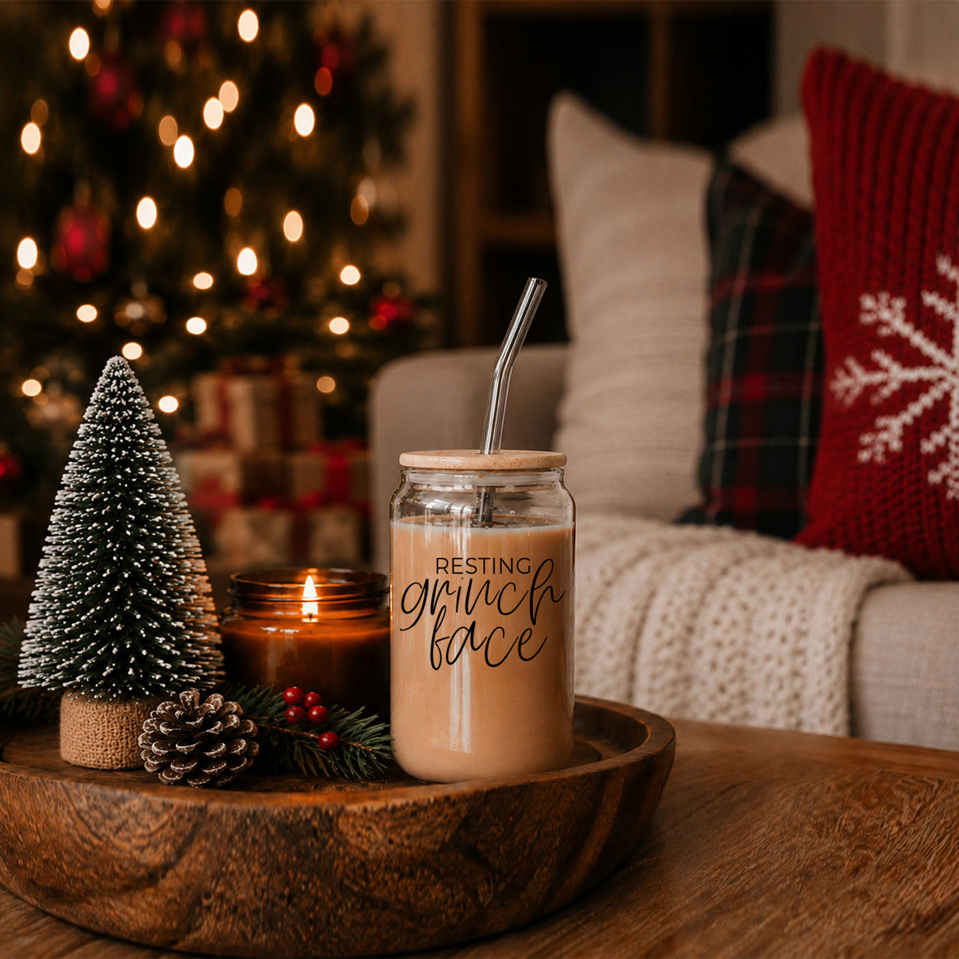 Grinch Face Set Cup