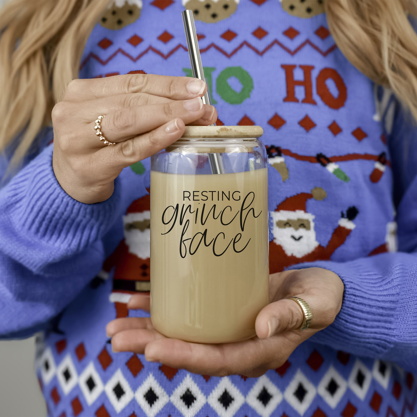 Grinch Face Set Cup