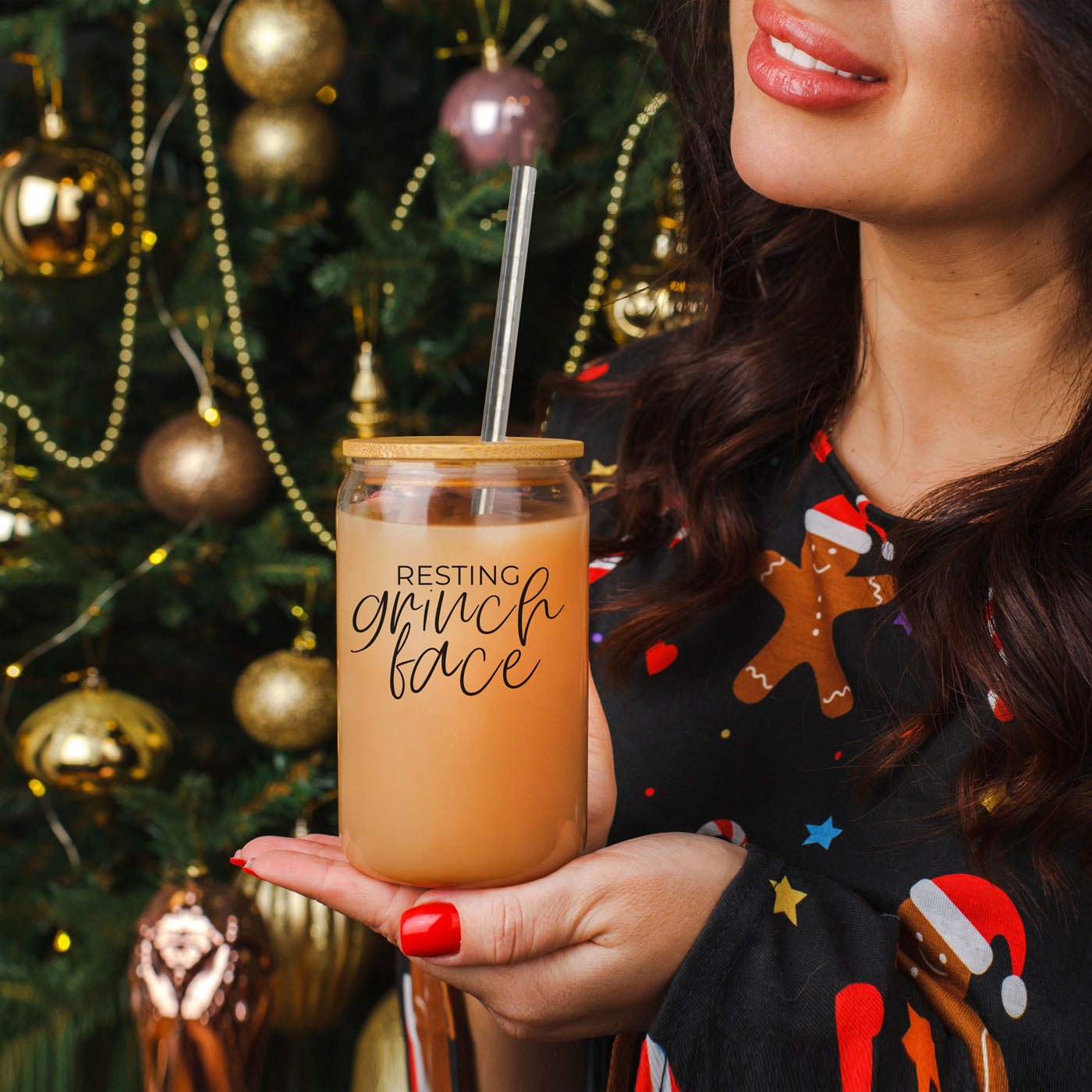Grinch Face Set Cup