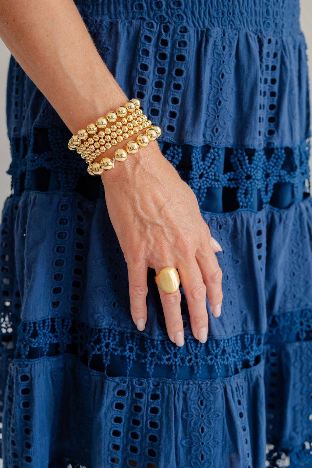 Gwyneth Ring - Brushed Gold - 18k Plated