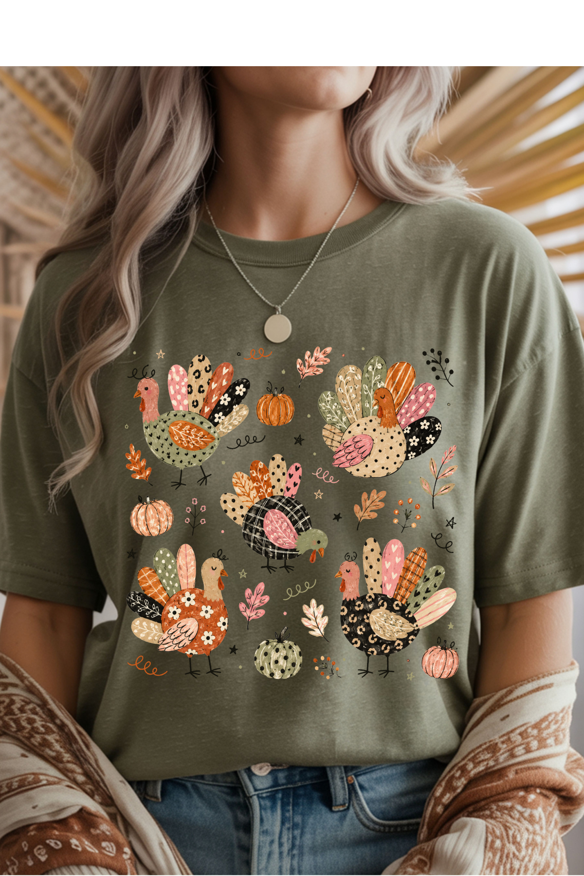 Fall Turkeys Graphic Tee