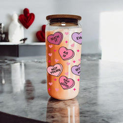 Naughty candy hearts glass cup for cheeky vibes.
Unique Valentine’s Day gift ideas with modern designs.
