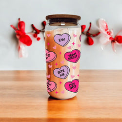 Galentine’s Day coffee cups for friends
playful candy heart home decor items. Sarcastic Candy Heart gifts. Galentines Day gifts that are funny in USA. 