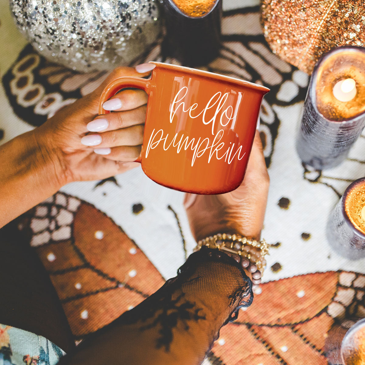 fall themed ceramic cup for coffee or tea
autumn kitchen decor with orange mug
pumpkin spice drinkware for fall lovers
cozy cabin fall scene with orange mug
minimalist fall decor with bright orange mug