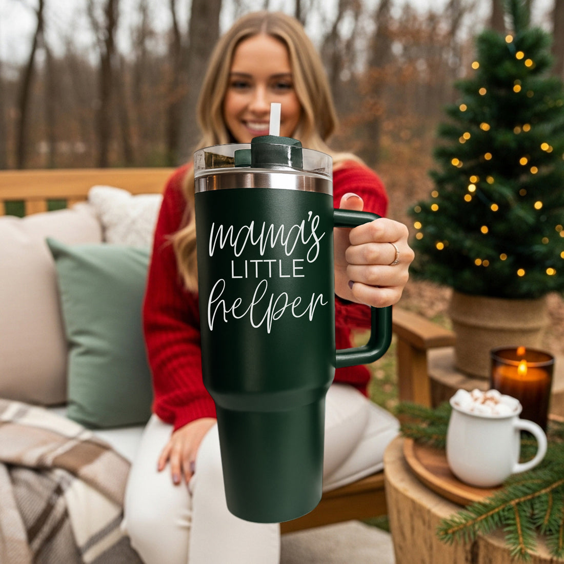 Holiday coffee tumbler for moms - mamas little helper Christmas
Christmas survival tumbler mom - mamas little helper 40oz seasonal
Holiday party mom tumbler - mamas little helper Christmas drinkware
Christmas celebration mom drinkware - mamas little helper 40oz