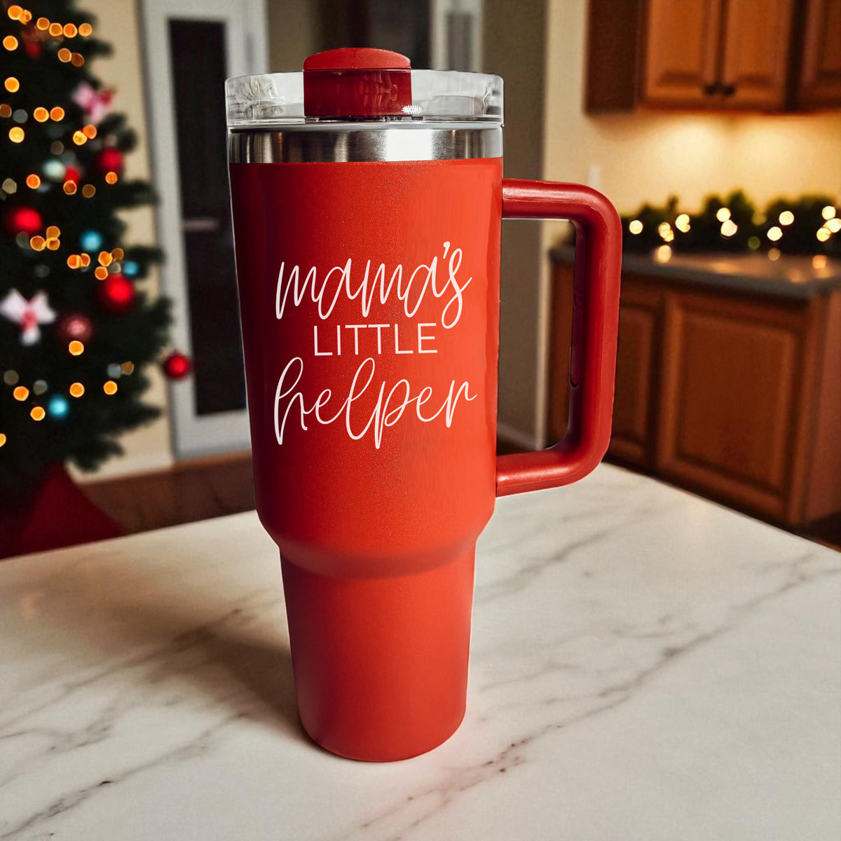 Green Christmas mom tumbler 40oz - mamas little helper seasonal cup
Christmas mom tumbler set red and green - mamas little helper 40oz
Festive Christmas mom tumblers - mamas little helper holiday gift
Holiday mom drinkware red green - mamas little helper 40oz