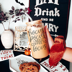 spooky season essential glass
halloween witch gift set
fall coffee lover tumbler