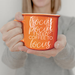 Magic Theme Coffee Mug Orange Halloween Design
Coffee Witch Gift Mug Orange Ceramic Halloween