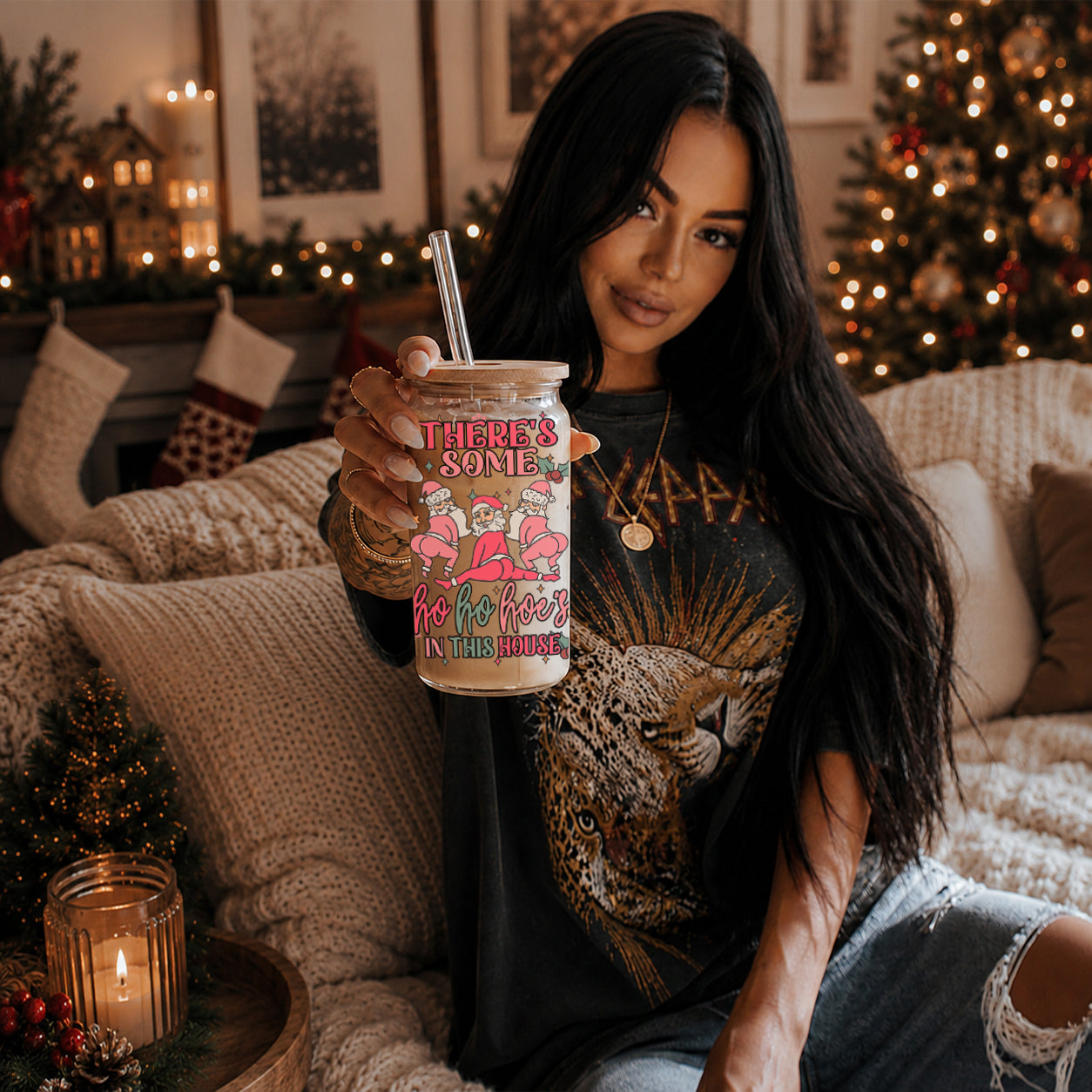 twerking santa cup with glass straw
Santa’s Ho Ho Hoes
Santa’s Ho Ho Drink
pink santa jug
pink santa mug
pink santa ugly christmas sweater party decor
