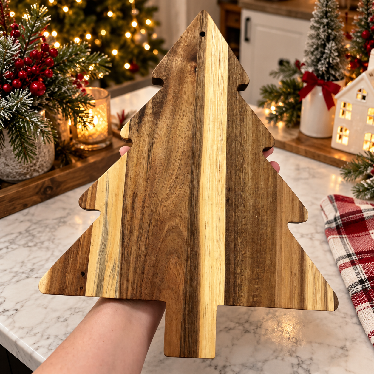 Christmas party serving platter
tree shaped wooden serving board
Christmas food serving board
holiday entertaining charcuterie board
Christmas tree kitchen board
Holiday gift for a teacher who loves seasonal décor
Christmas gift for a neighbor who enjoys entertaining