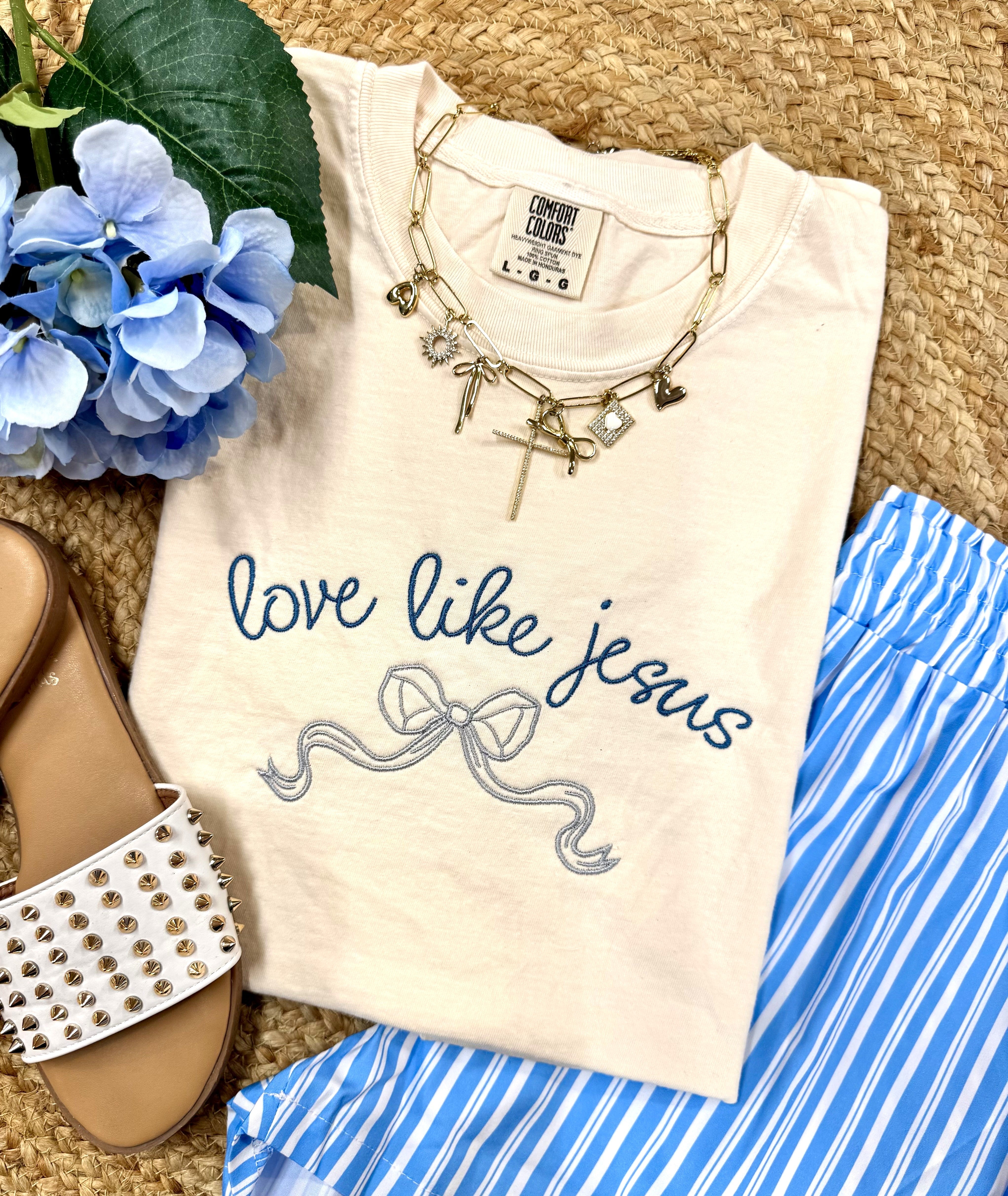 Love Like Jesus Bow Tee