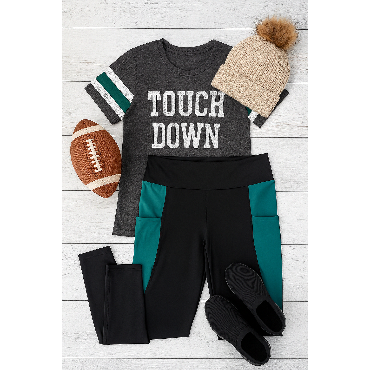 PreOrder | The Gracie- Green Panel Full Length Leggings Round 2