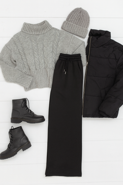 PreOrder | The Jenna - Comfy Wide Leg Fleece Sweatpants