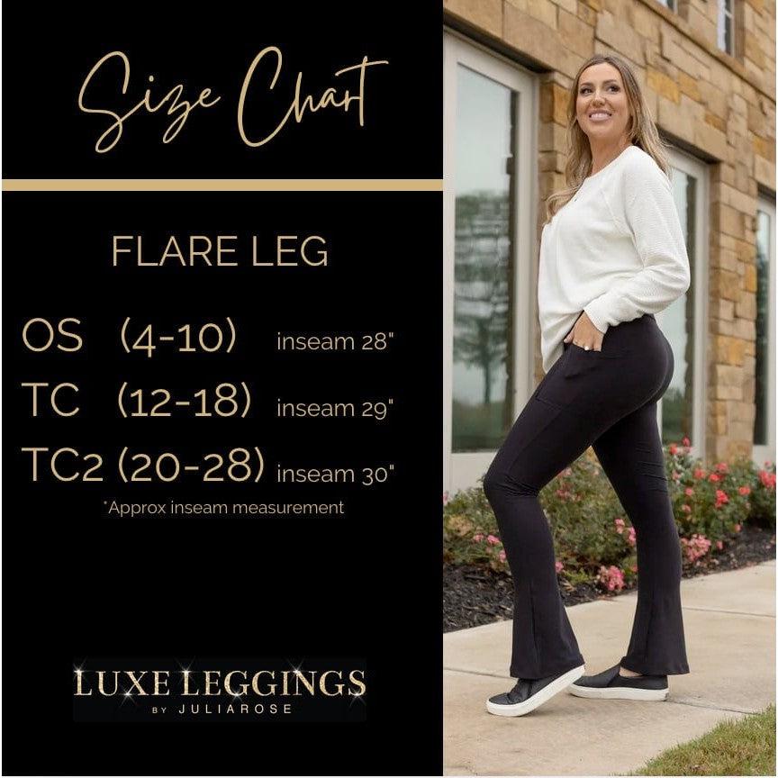 Ready to Ship | Black Flare Leggings WITH POCKETS - Luxe Leggings by Julia Rose® - Round 2