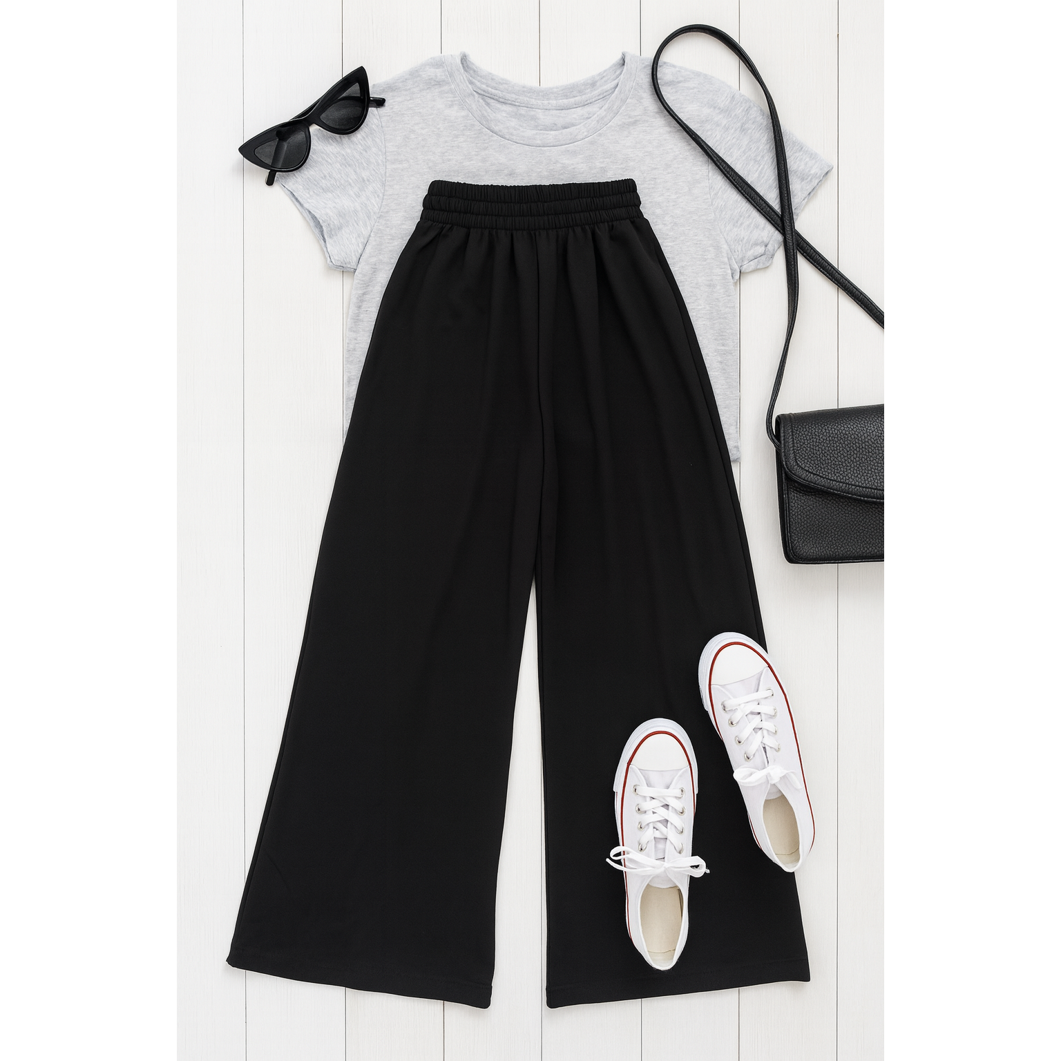 Ready to Ship | The Morgan - Casual Loose Fit LUXE Wide Leg Pants