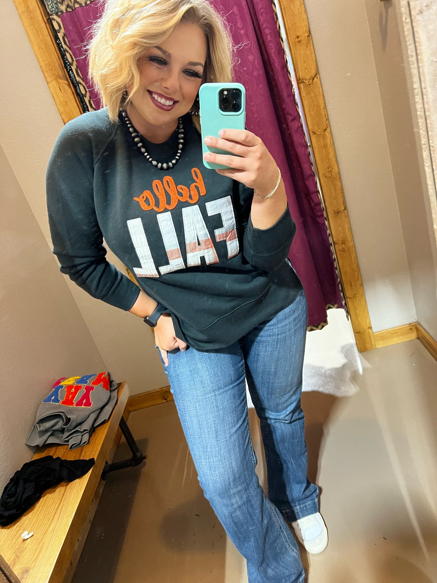 Hello Fall Applique Sweatshirt