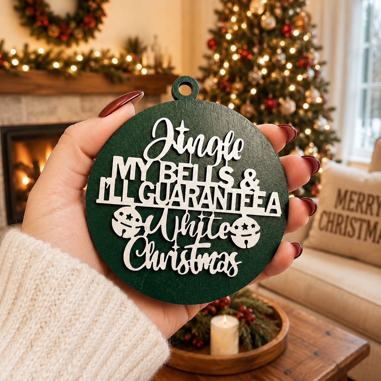 Funny Christmas ornament • Adult Christmas ornament • Naughty Christmas ornament • Wooden Christmas ornament • Layered wood ornament • Laser cut Christmas ornament • Rustic Christmas ornament • Farmhouse Christmas décor • Christmas tree ornament • Humorous Christmas ornament 