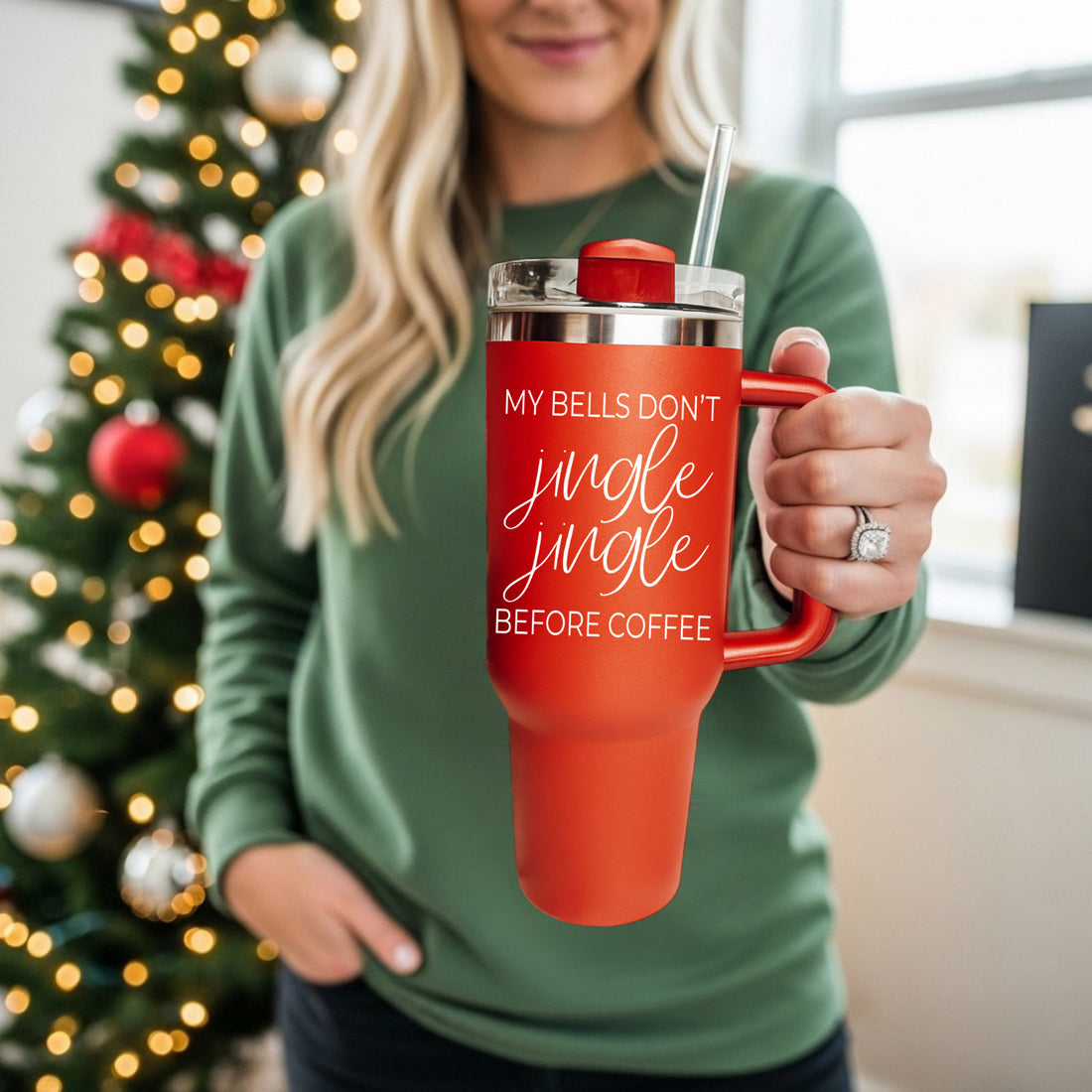 Red Christmas tumbler with handle 40oz
Stainless steel Christmas tumbler  red
Christmas tumbler with lid 40oz red
Christmas humor tumbler 40oz red 
Holiday sass tumbler for gift ideas
Modern Christmas attitude tumbler red 40 oz