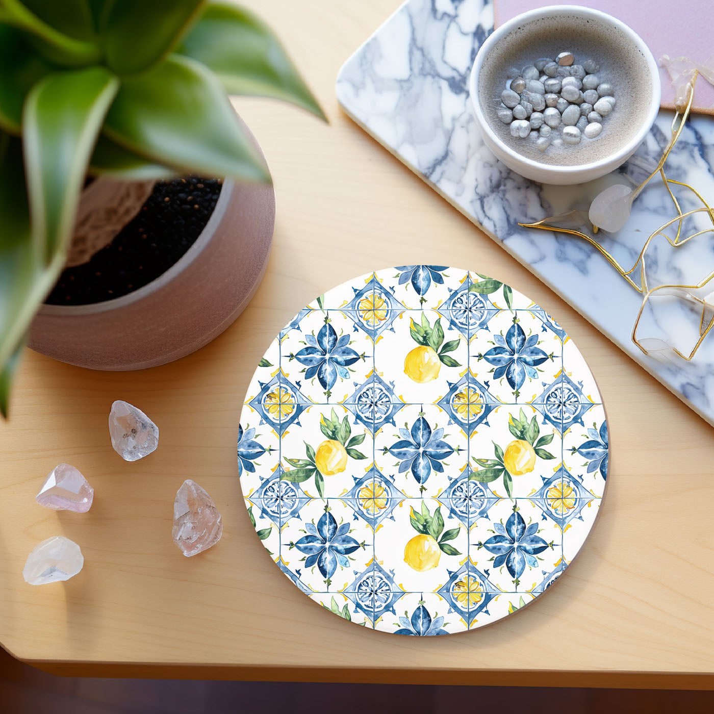 Gift wrapped Mediterranean coasters in Gia Roma packaging
Premium gift box presentation for coastal inspired coasters
Luxury packaging for Mediterranean ceramic coasters