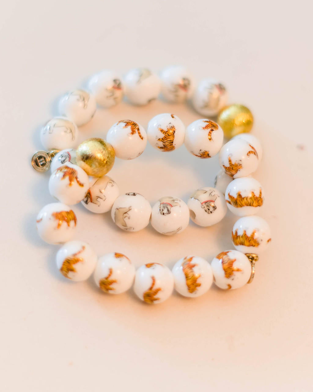 Georgia Beaded Bracelet - Tiger - Gameday Collection