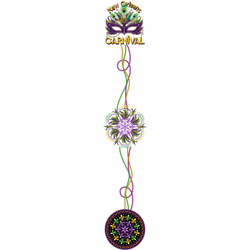 Carnivale  Mardi Gras Handmade Leggings with Pockets