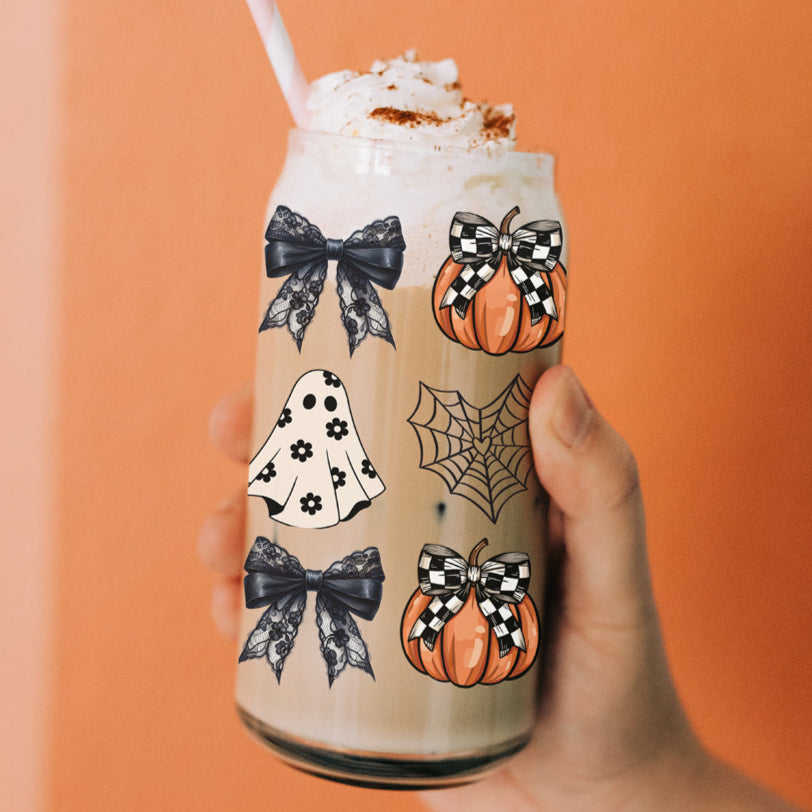 elegant pumpkin glass set
halloween fashion tumbler
gothic style drink glass
luxury halloween tumbler