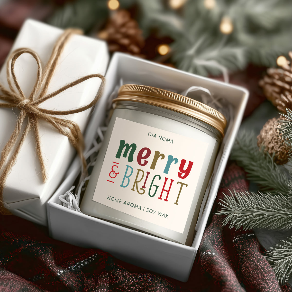 Merry + Bright Candle