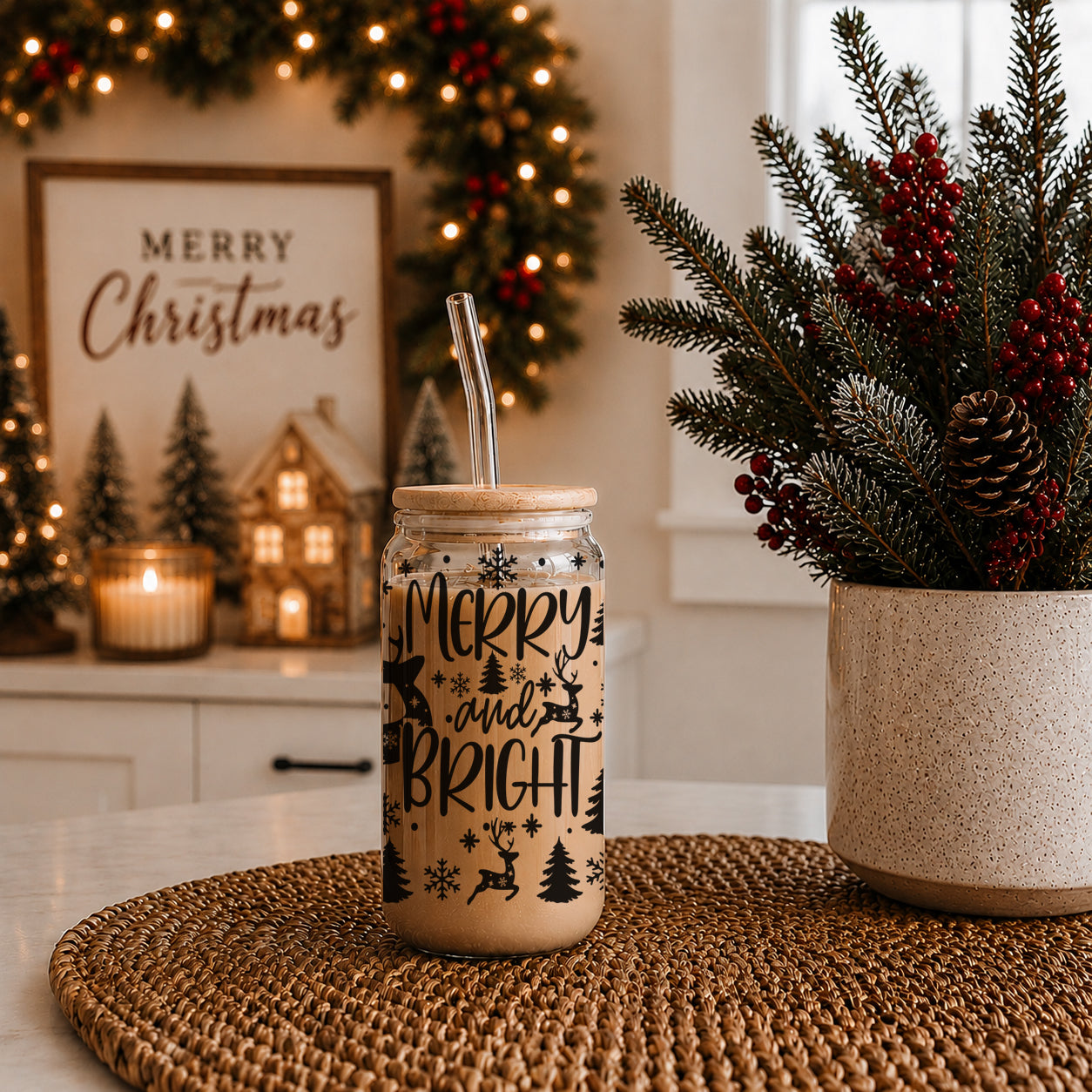reindeer & snowflake christmas cups
snowflake tree decor
snowflake christmas tree decor
merry & bright mug
merry and bright wine glass
snowflake christmas tree decor
snowflake reindeer decorations
reindeer snowflake pattern
reindeer & snowflake christmas cups
Merry and bright christmas mug