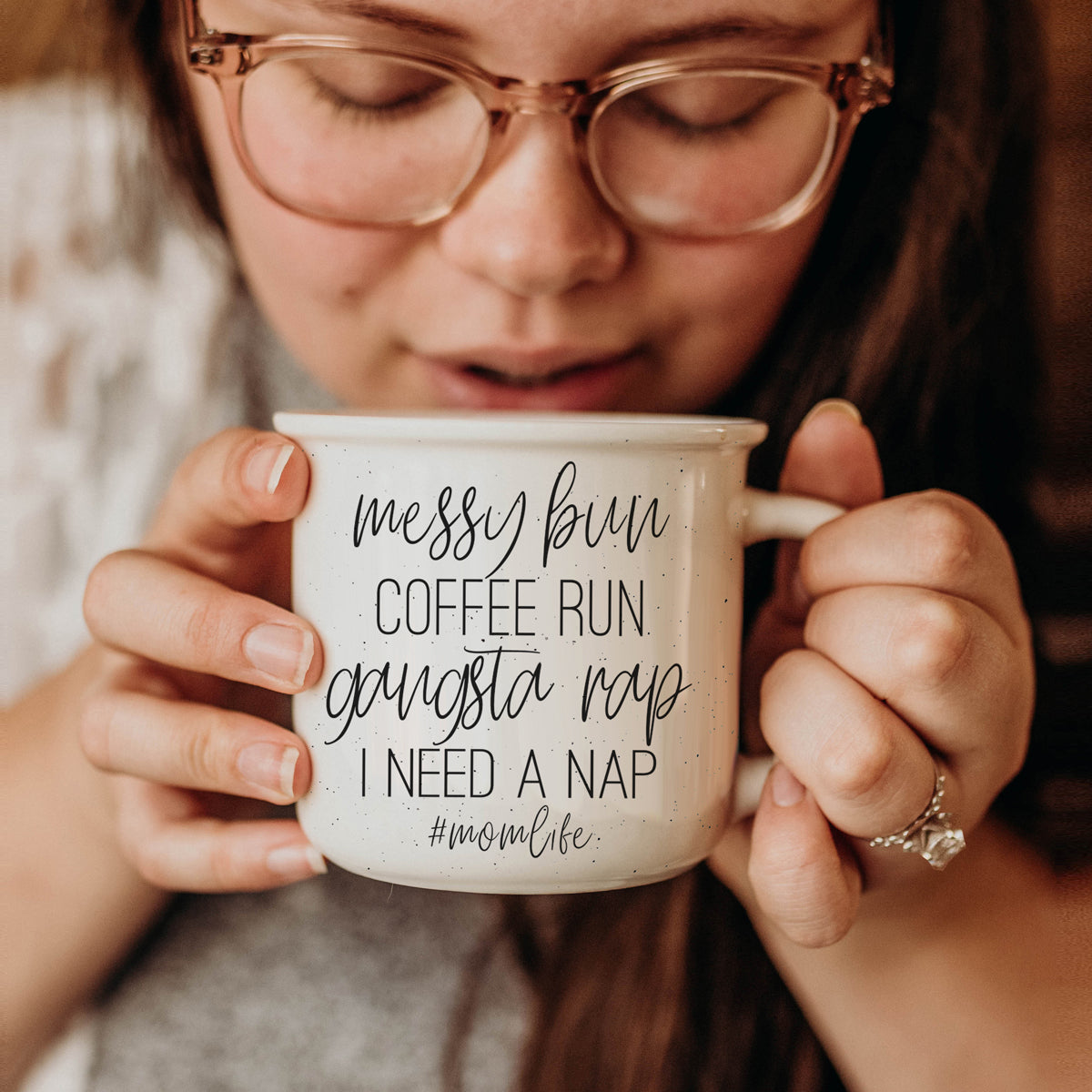 mom life humor mug
messy hair mom gift
