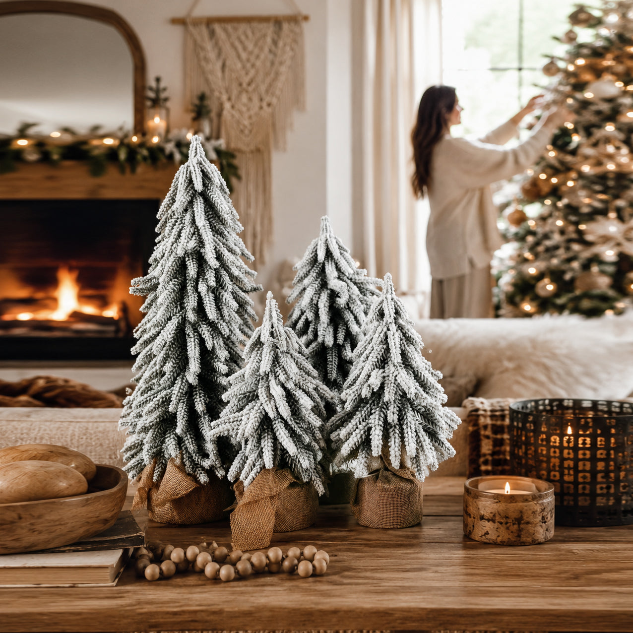 Snow Christmas Trees NEW