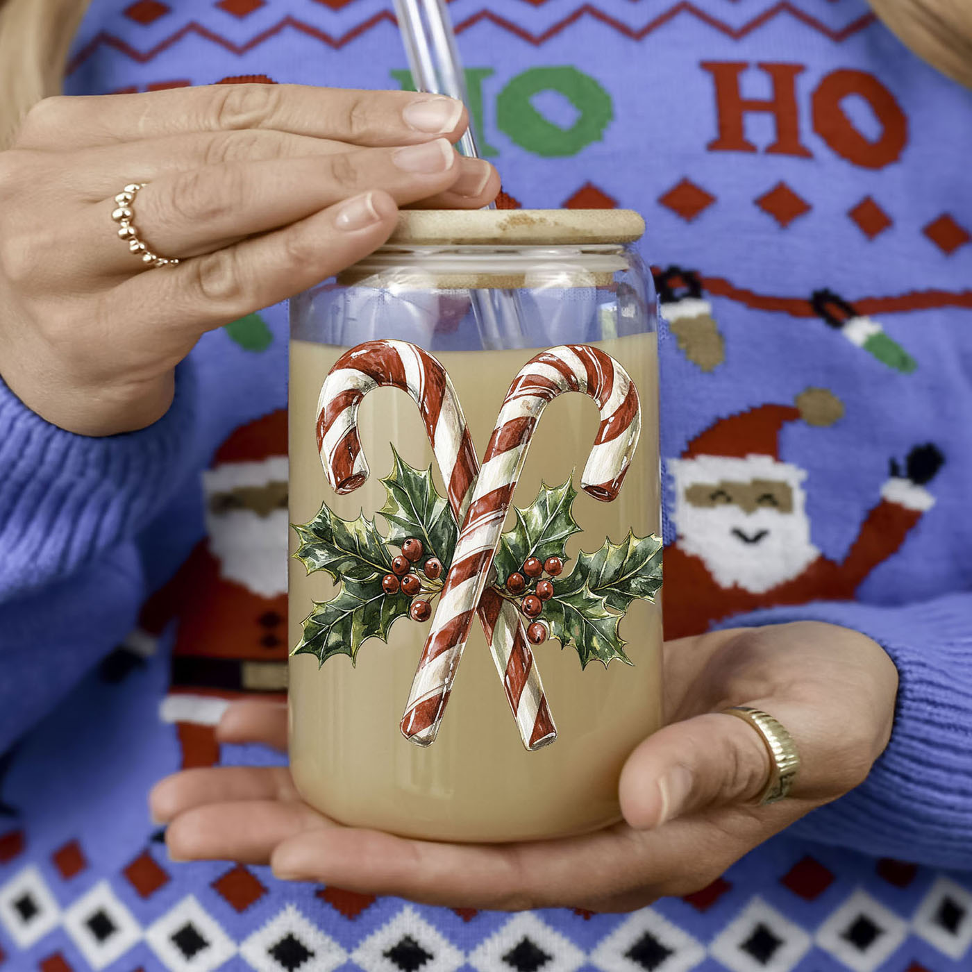 Candy Cane Holly